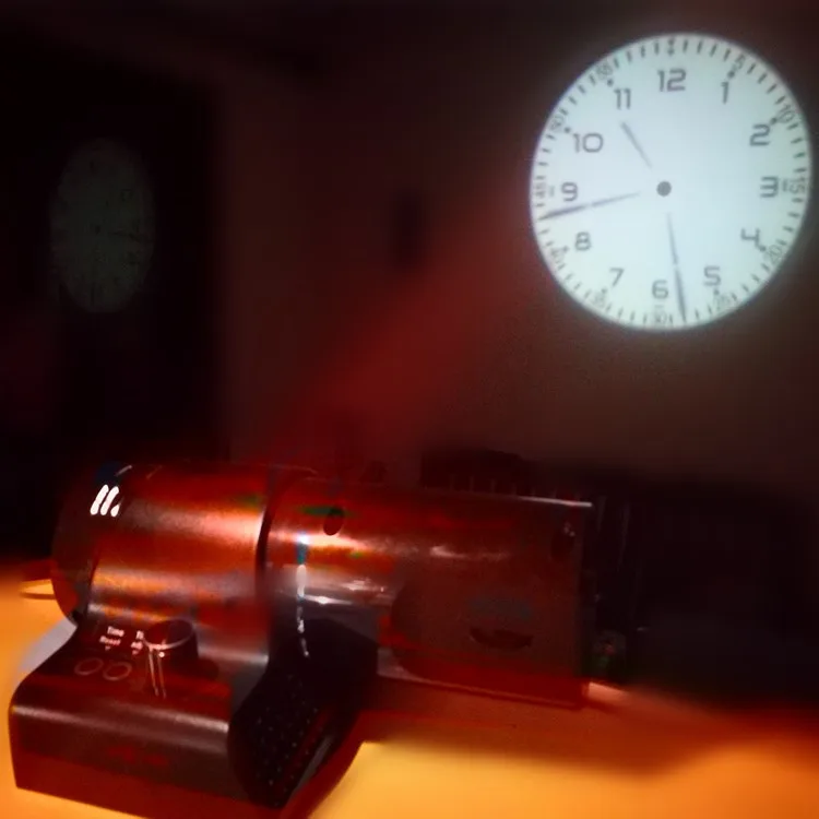 Remote Controlled Project Ceiling Projector LED Light Projection Wall Clock