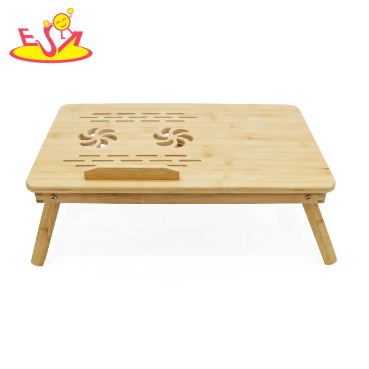 
 Регулируемый деревянный складной компьютерный стол из бамбука для письма на заказ W08G306  