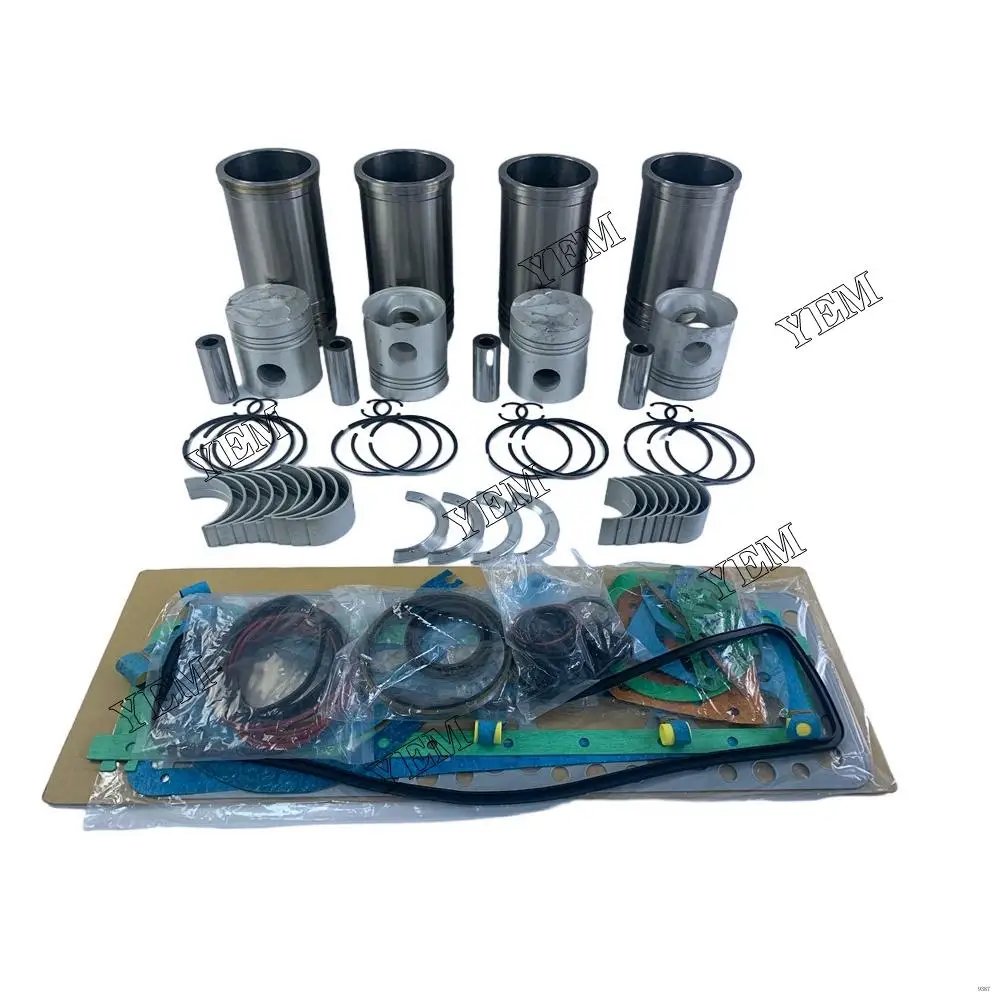 4D130 Engine Rebuilding Kit With Full Gasket Set Cylinder Piston Rings Liner Bearings for Komatsu