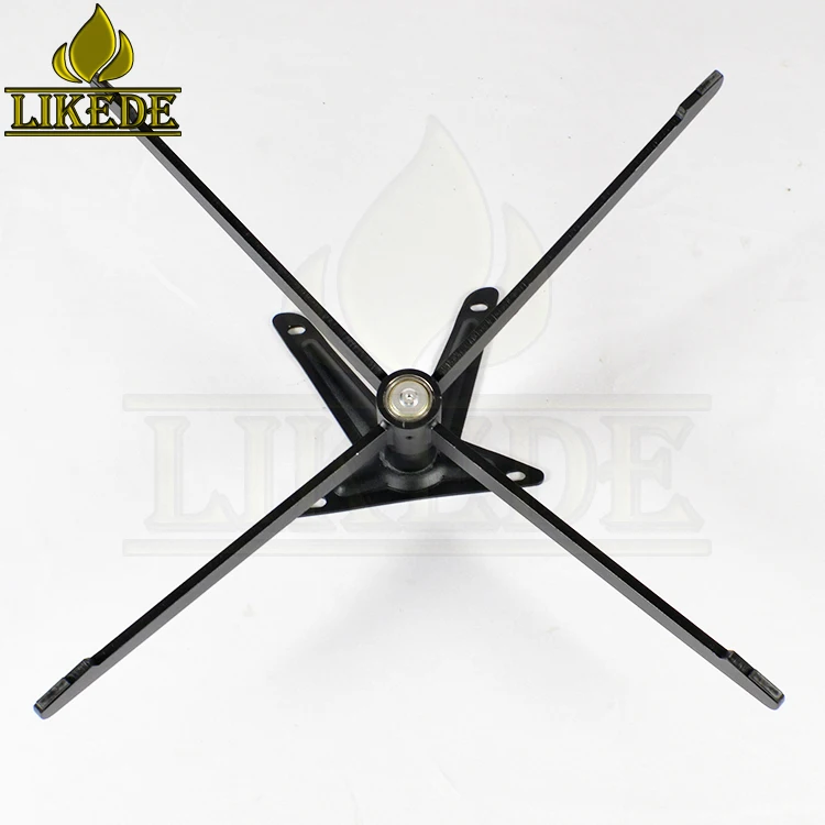 Tilt Beveled Top Plate Black Steel Iron Easy Swivel Rotating Furniture Legs Chair Base With Stylish Design