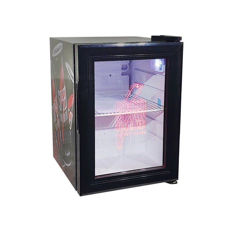 MEISDA Slim Upright Display Freezer Vertical Glass Door Commercial Mini Refrigerator