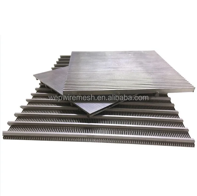 Reverse Rolled SS304 Flat Wedge Wire Slot Screen for Centrifuges