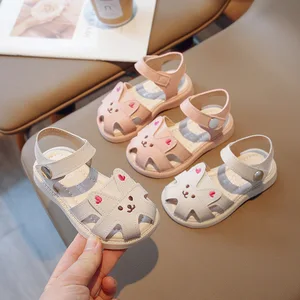 Comfortable 2020 Outdoor Solid Anti-slip Casual Girls Kids Sandals Shoes