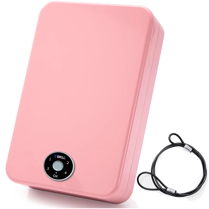 New Fingerprint Password Touch Screen Gift Box Jewelry Box Cash Box Anti-theft Car Password Safe