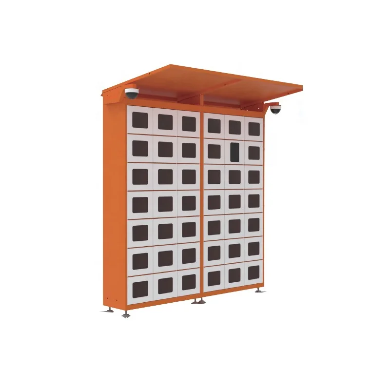 Refrigerated Heated Waterproof Smart Food Delivery Pickup Locker Fresh Food Locker With Touch Screen