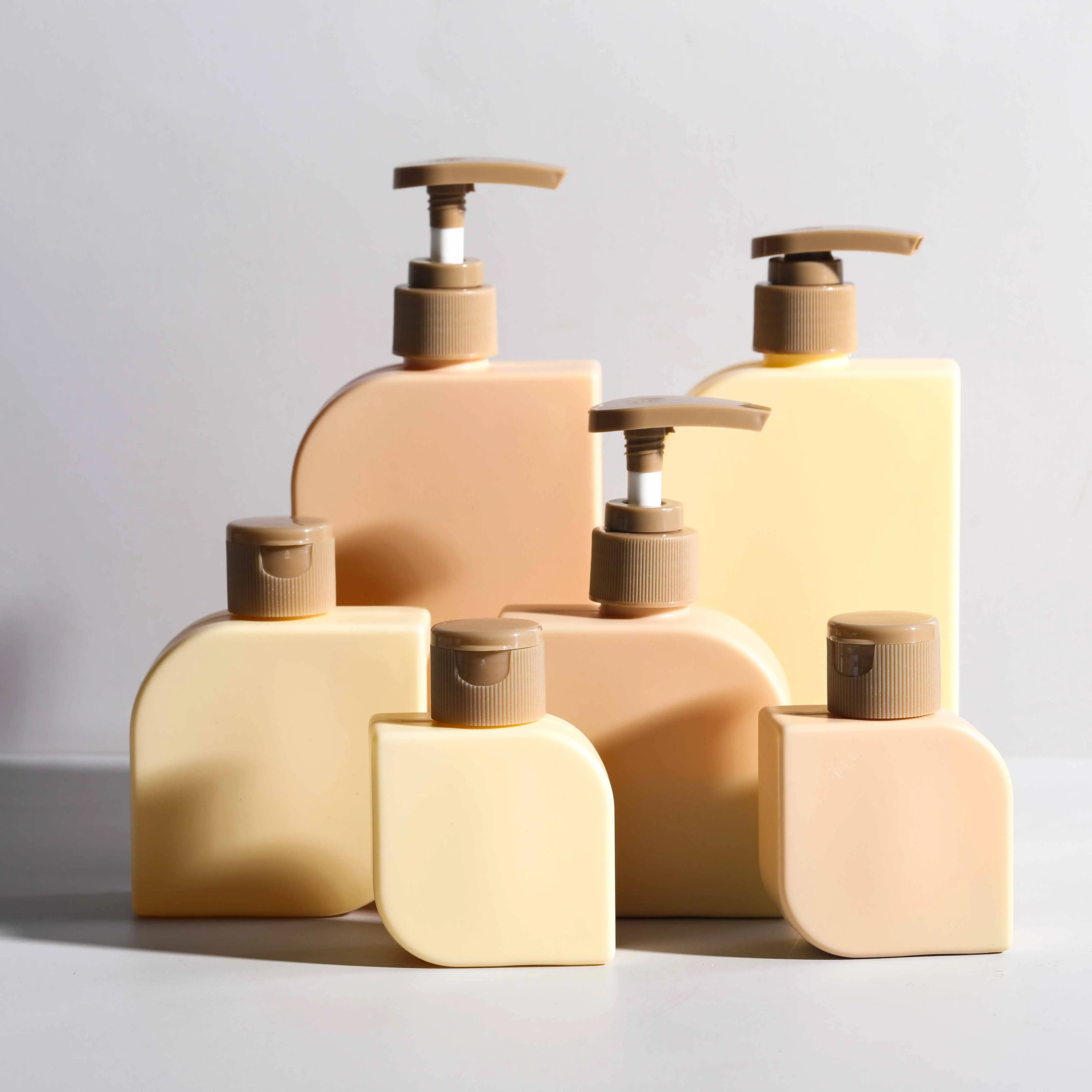500ml 350ml 500ml Custom Design Soft Touch Biodegradable Packaging Body Lotion Shampoo Bottle
