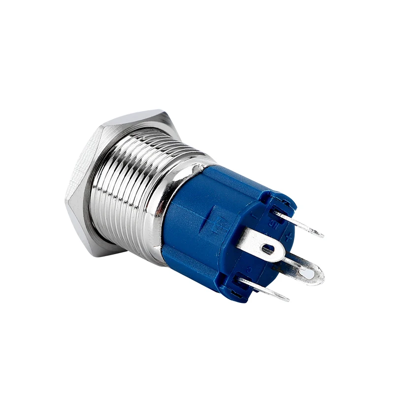 Metal Push Button Switch Momentary Latch 10mm 12mm 19mm 22mm 30 mm 5v 12V LED NO NC on Off