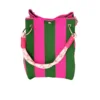 Pink and green stripes