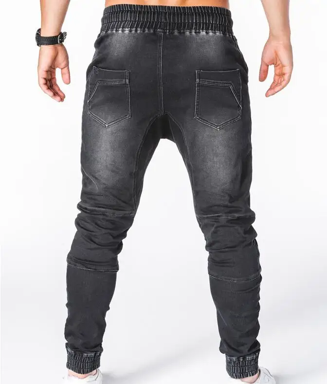 Men Jogger Pants Fitness Bodybuilding Gym Long Pants Side Zippered Casual Fashion Men Drawstring Sweatpants Trousers