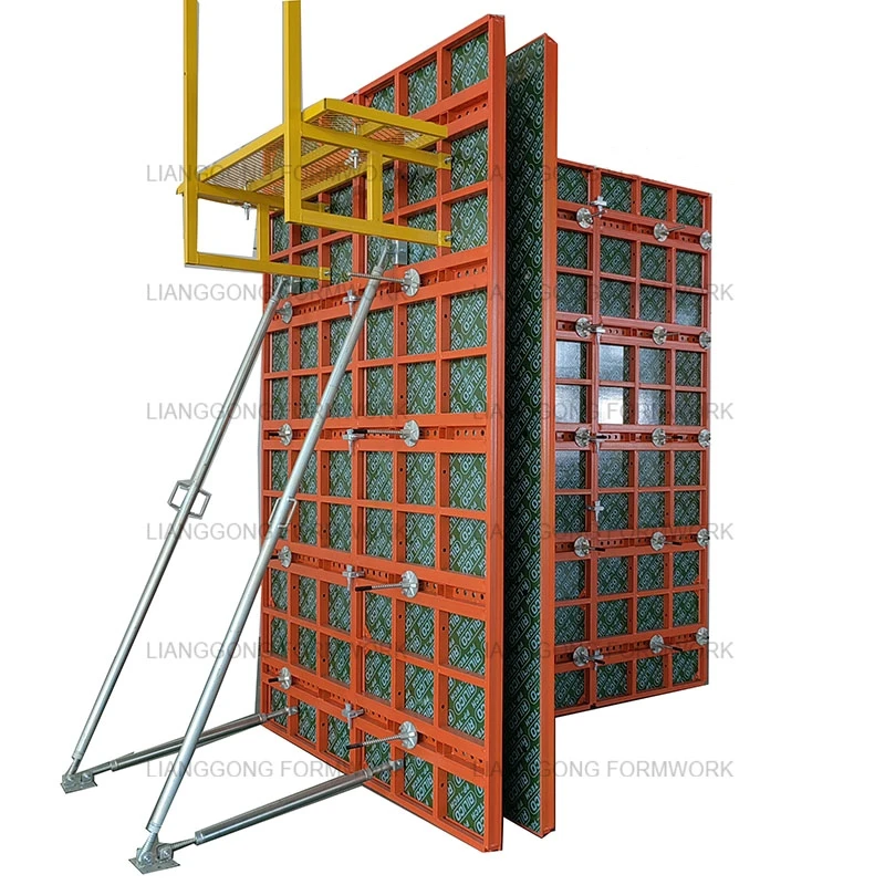 Lianggong High Efficiency and Reusable Column Formwork Adjustable Steel Frame for Concrete Casting Plywood Plastic Materials