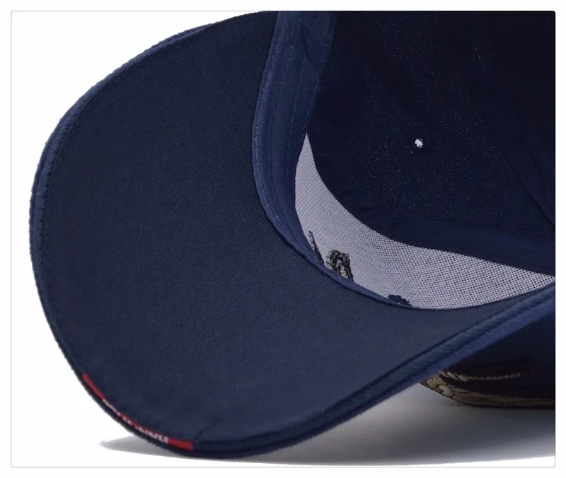 High Quality 6 Panel Plain Baseball Cap US Navy Seals Logo Trucker Hat for Men Black Common Fabric