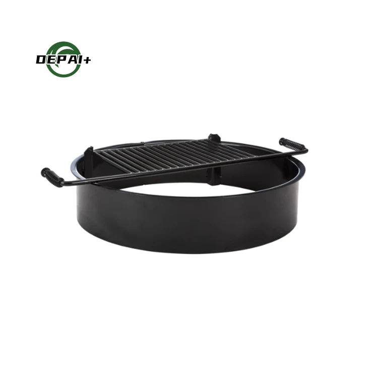 Accessible Commercial Camping BBQ Grills Steel Round Fire Pit Campfire ...