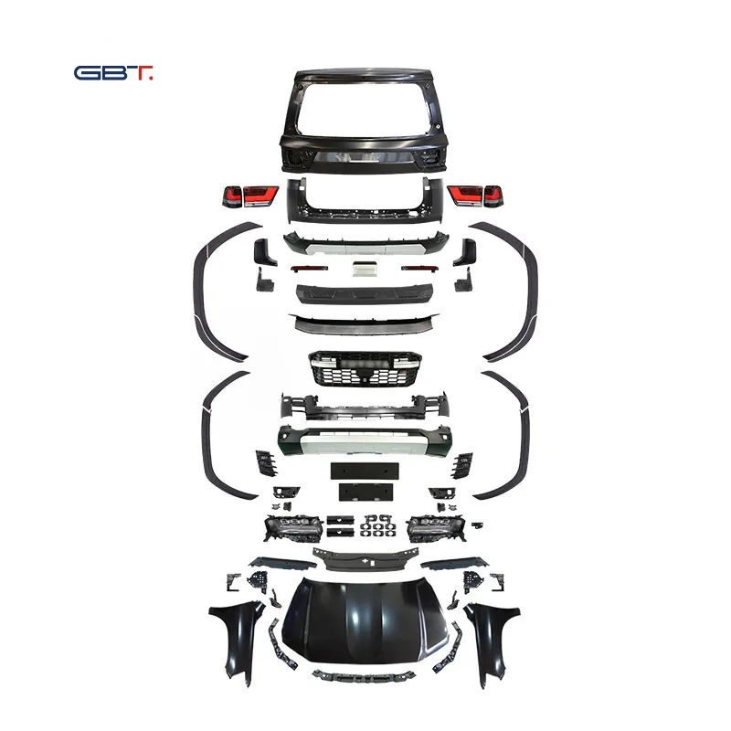 GBT GR Model Conversion Upgrade Bodykit LC200 to 300 Bumper Auto Parts for 2008-2015 Toyota Land Cruiser 200 Accessories