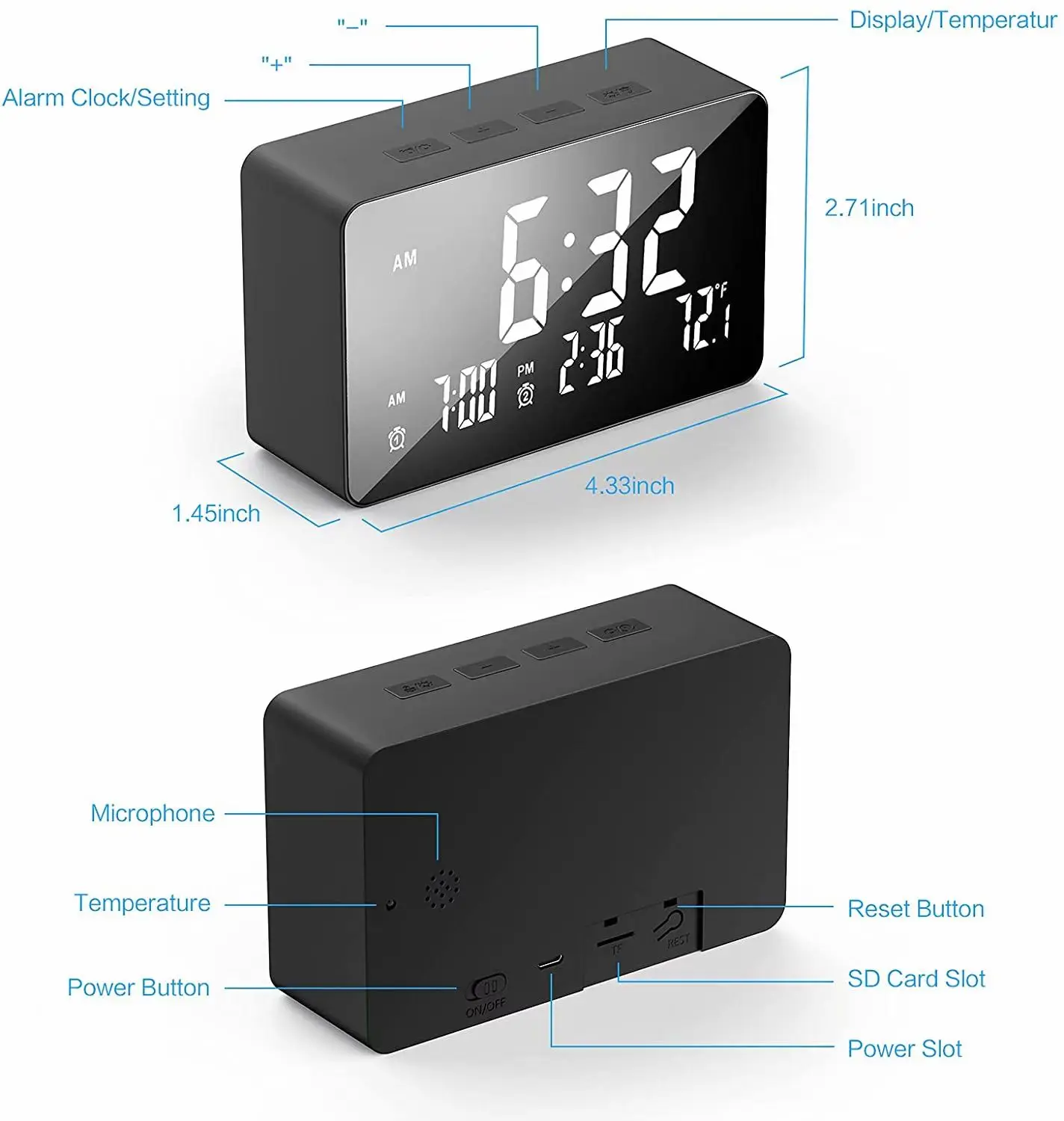 WIFI Video Home Security Infrared Clock