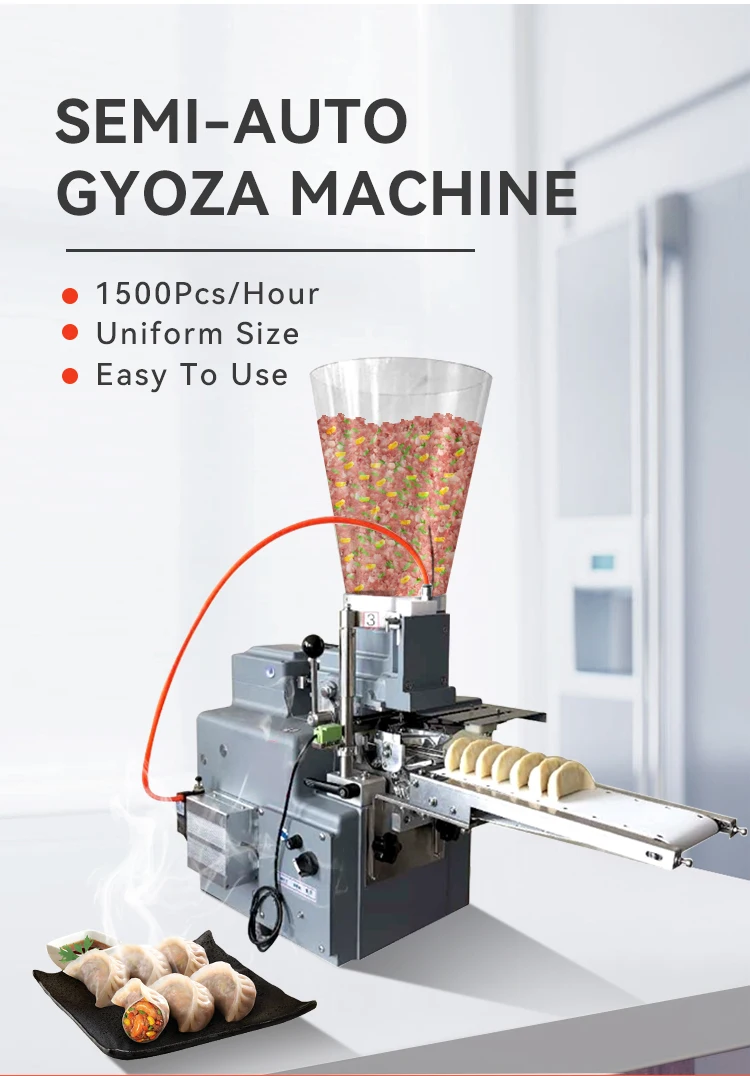 Chinese grain product gyoza dumpling making machine automatic form price small mini maker set semi auto filling dumpling machine