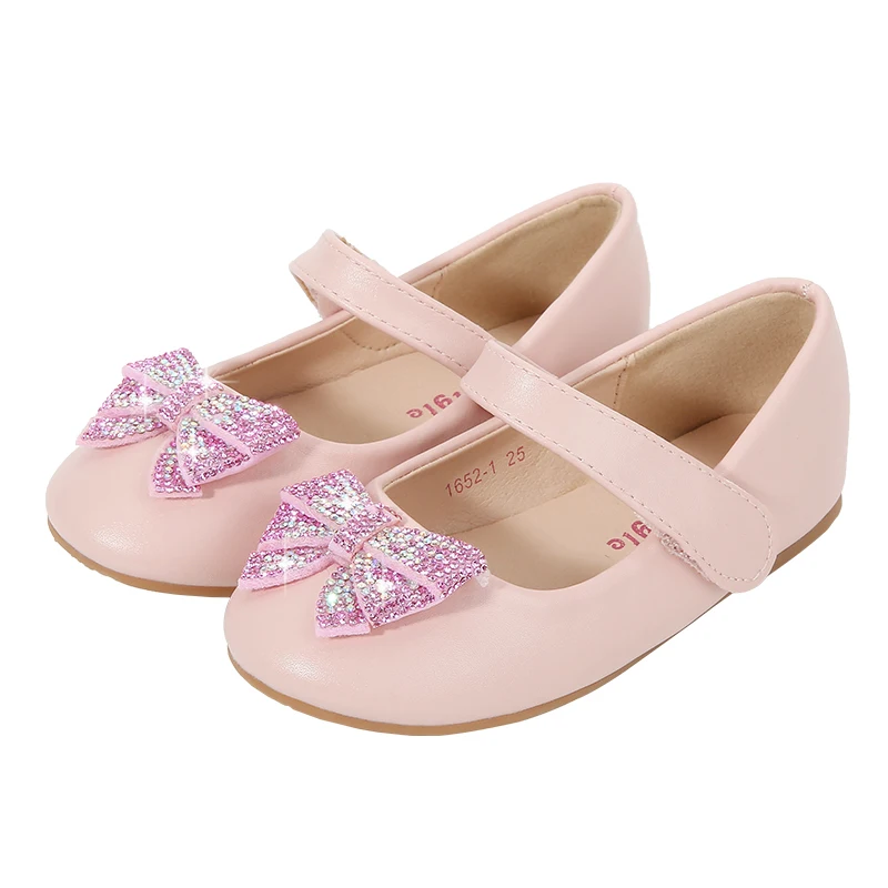 
Модные детские маленькие кожаные туфли на мягкой подошве обувь для принцесс с бантом обувь для девочек 