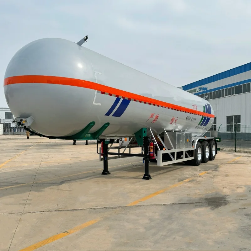 3-Axle 49 Cubic Meters Steel Semi Trailer for Dangerous Goods Liquefied Petroleum Gas & Anhydrous Ammonia Tank Truck