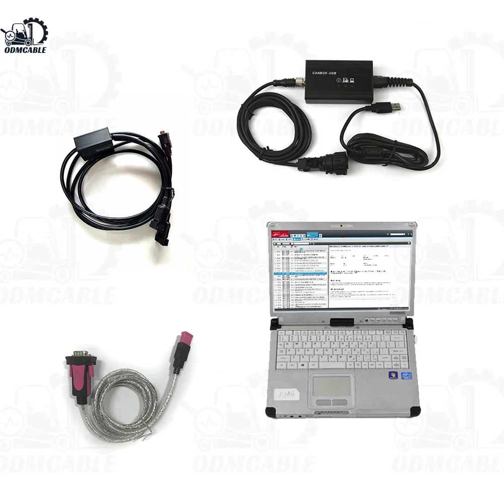 2024 Linde Canbox and Doctor Diagnostic Cable With CFC2 Laptop Pathfinder Software Forklift Truck Diagnostic Tool LSG Linde