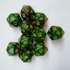 Green Black Galaxy Glitter