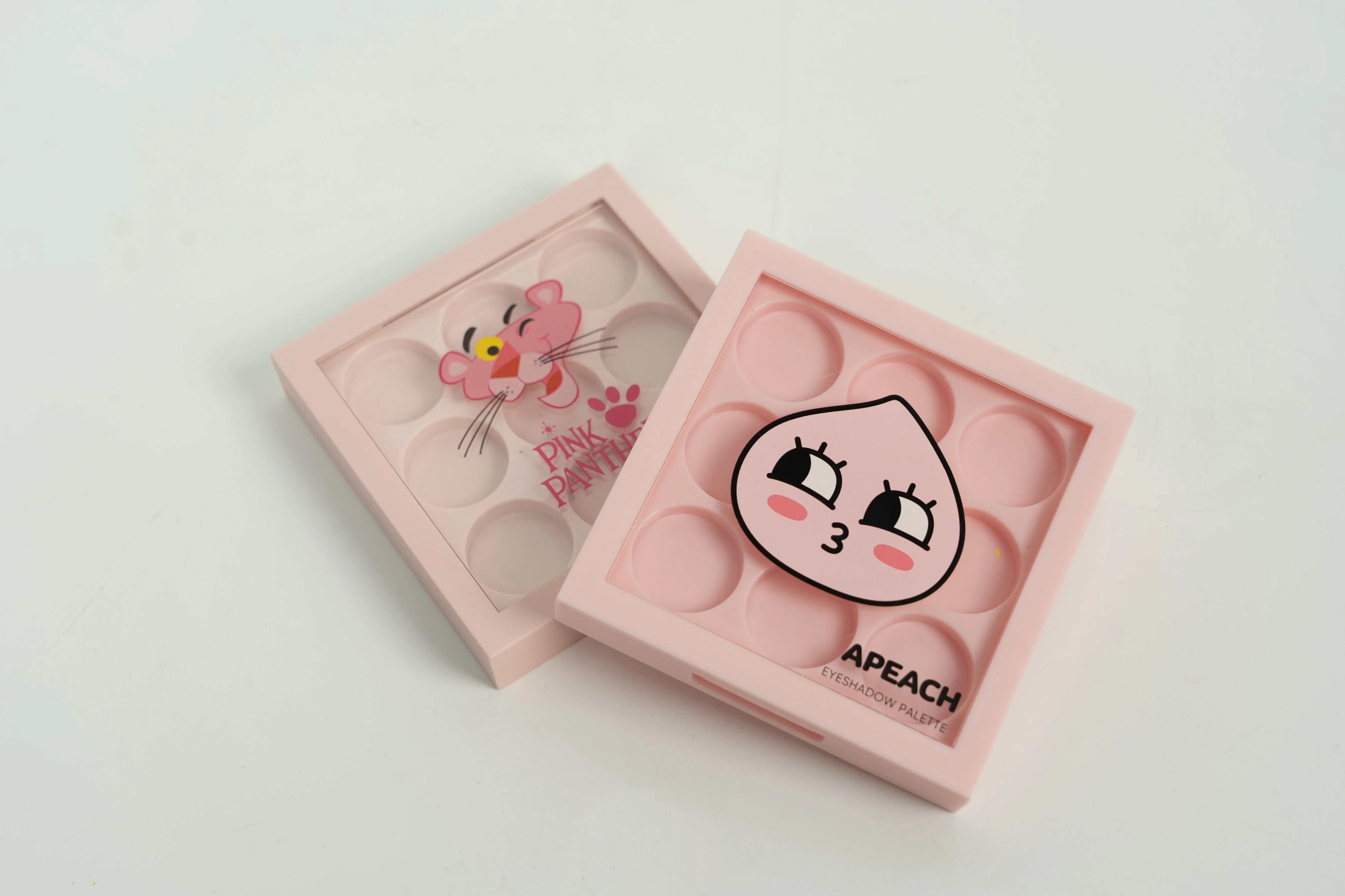 product high quality customized 135g eye shadow pan clear window empty palette compact powder packaging-4