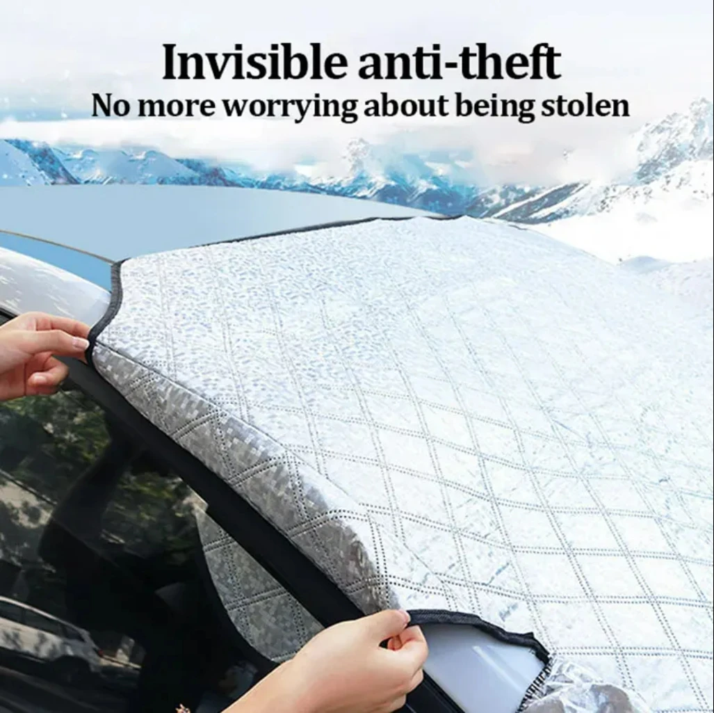 Universal Car Sunshade Snow Cover Foldable Portable Car Windshield Cover Protector Anti-frost Mat