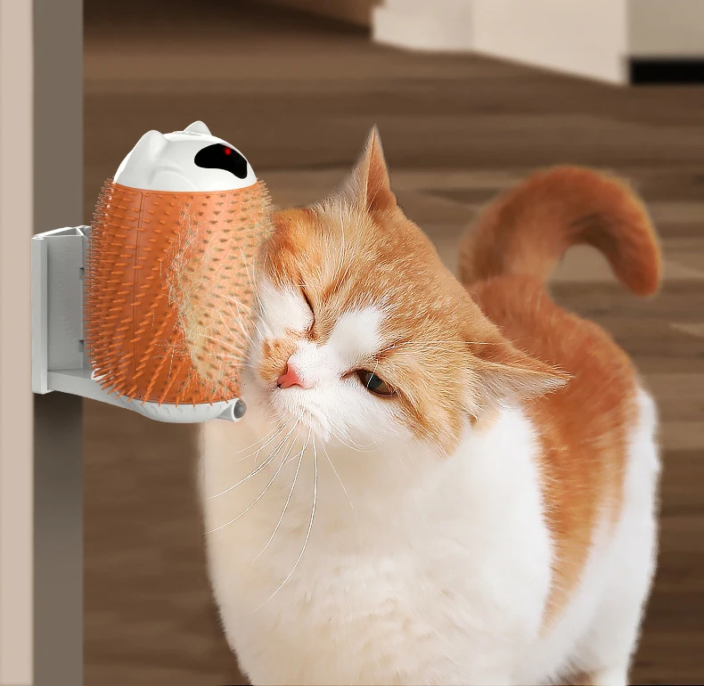 New Smart Pet Ruffle Cat Automatic Massager Tickle Massage Cat Hair Brush Cat Toy manufacture