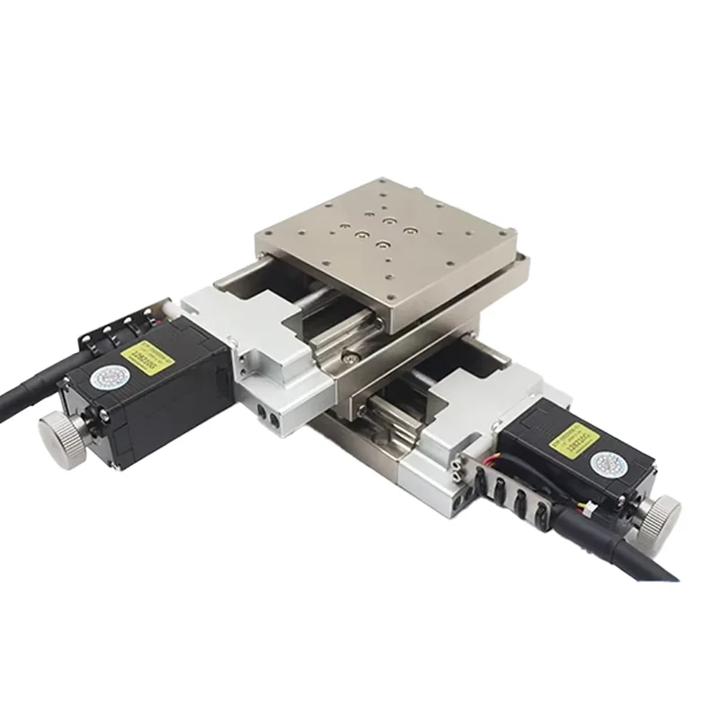 Cross Slide Table High-Precision Xy Axis Electric Displacement Stage Fys50/60 Aluminum Engine Core Fine-Tuning Mobile Platform
