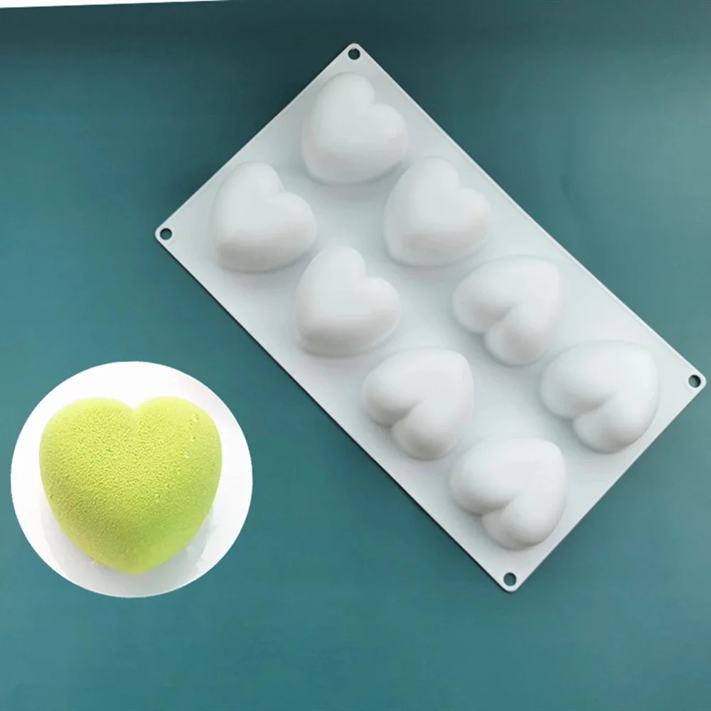 Silicone Baking Tools Heart-Shaped Mousse Grinder and Three-Dimensional Gypsum Cake Mold for Decorative Cake Tools manufacture