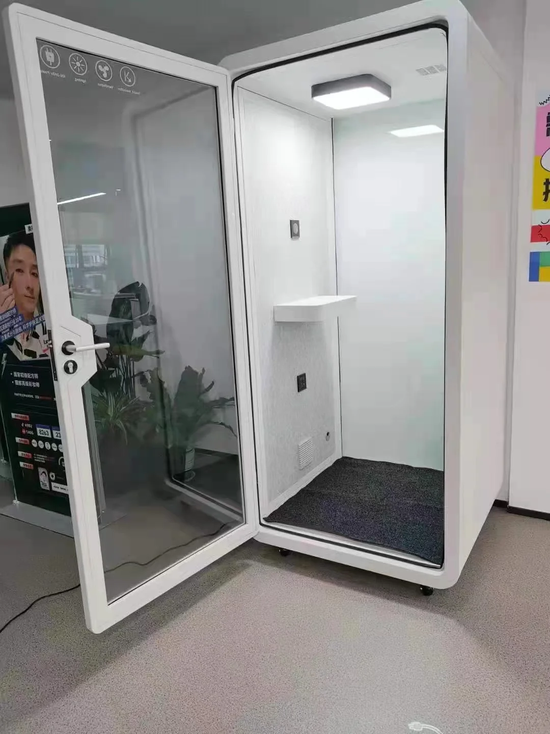 35db Indoor Portable Soundproof Booth 1 Person Office Pod Recording Booth