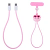 Pink Pig Wrist Strap Lanyard 60W Fast Charging Cable