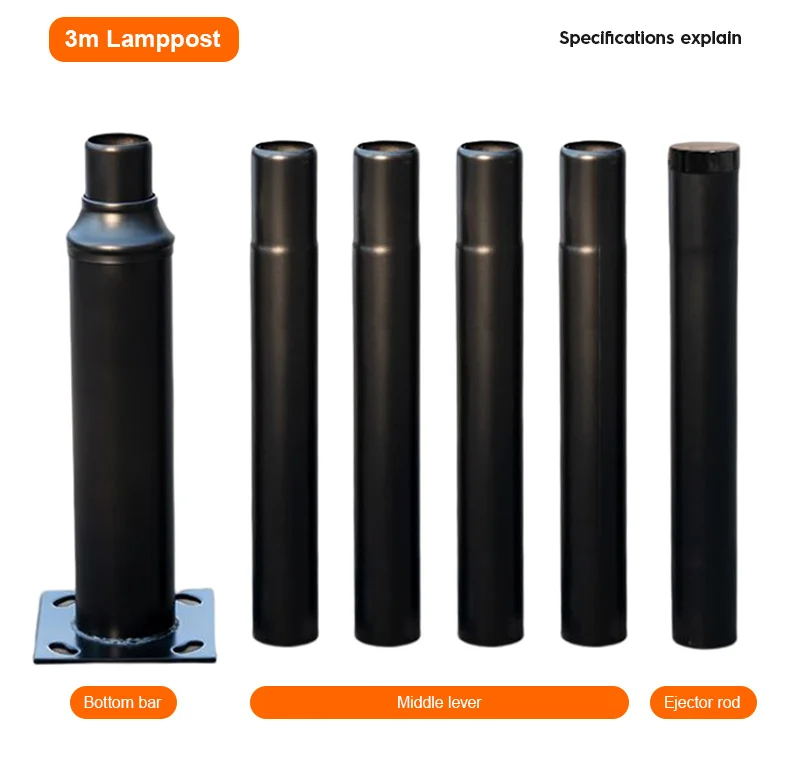 Световой столб, новейший парковочный фонарь, столб, оцинкованная сталь, Прямая поставка с завода, умный городской столб, уличный Сплит-Тип