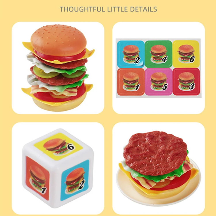 Ролевые игры кухонные тянущиеся пластиковые игрушки-гамбургеры для ролевых игр ролевые игрушки