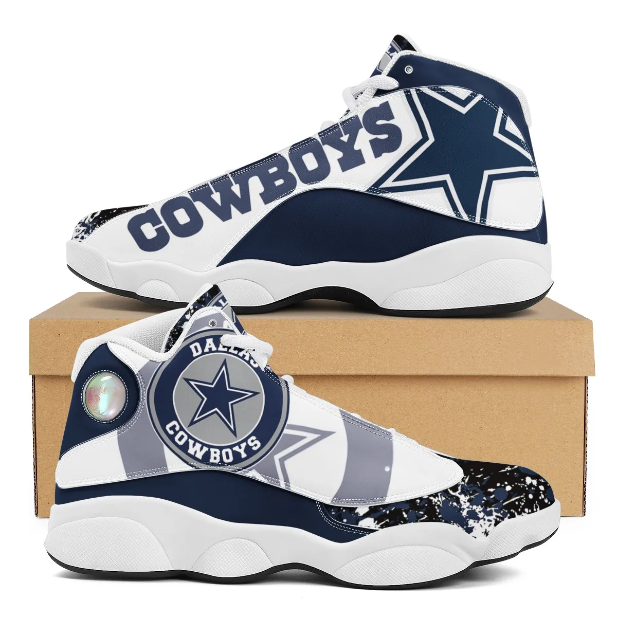 Dallas Cowboys Air Jordan 13 Shoes, Cowboys Limited Custom Shoes