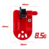 Clip grande a forma di coltello - Rosso