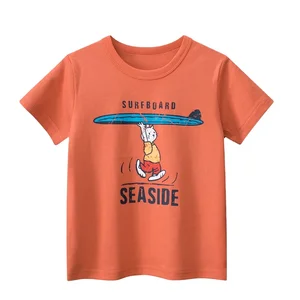 High Quality Summer Kids Casual Wear 100%Cotton Printed Comfortable Kids Boys Graphic T-shirt