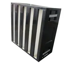 High Quality V-Type ABS Frame Air Filter New Used for Farm Mushroom Cultivation Engine V-Bank Box Filters Fiberglass Engine