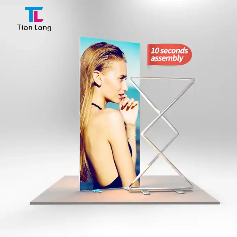 TianLang näituse pop-up reklaam Led valguslauk reklaami raamita Led valguslauk 10 sekundis kokku monteeritav tekstiilne valguslauk