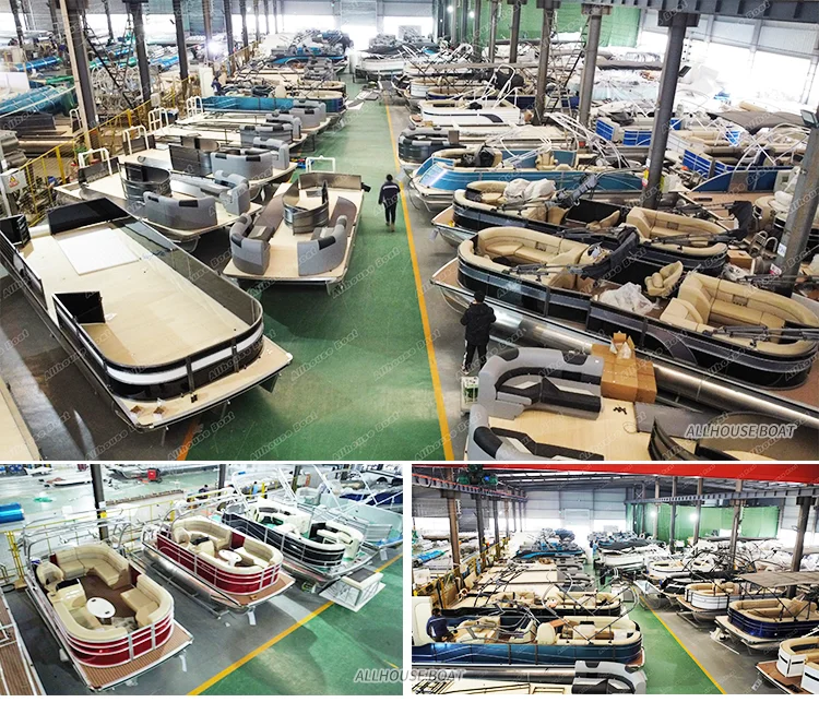 Allhouse Prefabricated Floating Aluminum Luxury Party Fishing Pontoon ...