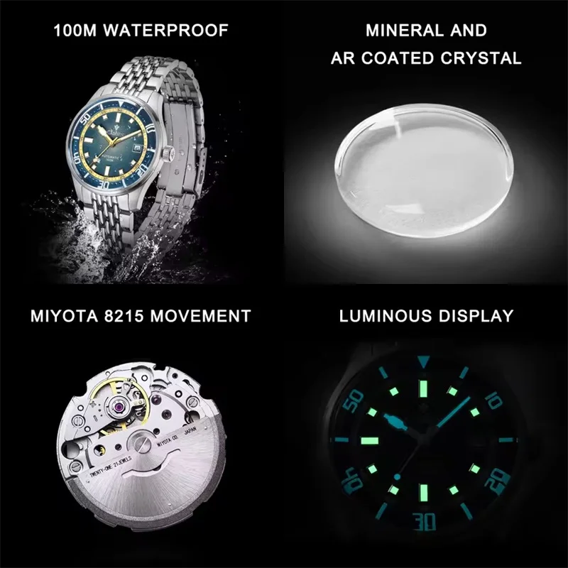 CADISEN 8244 Automatic Mechanical Wristwatch for Men - Japan
