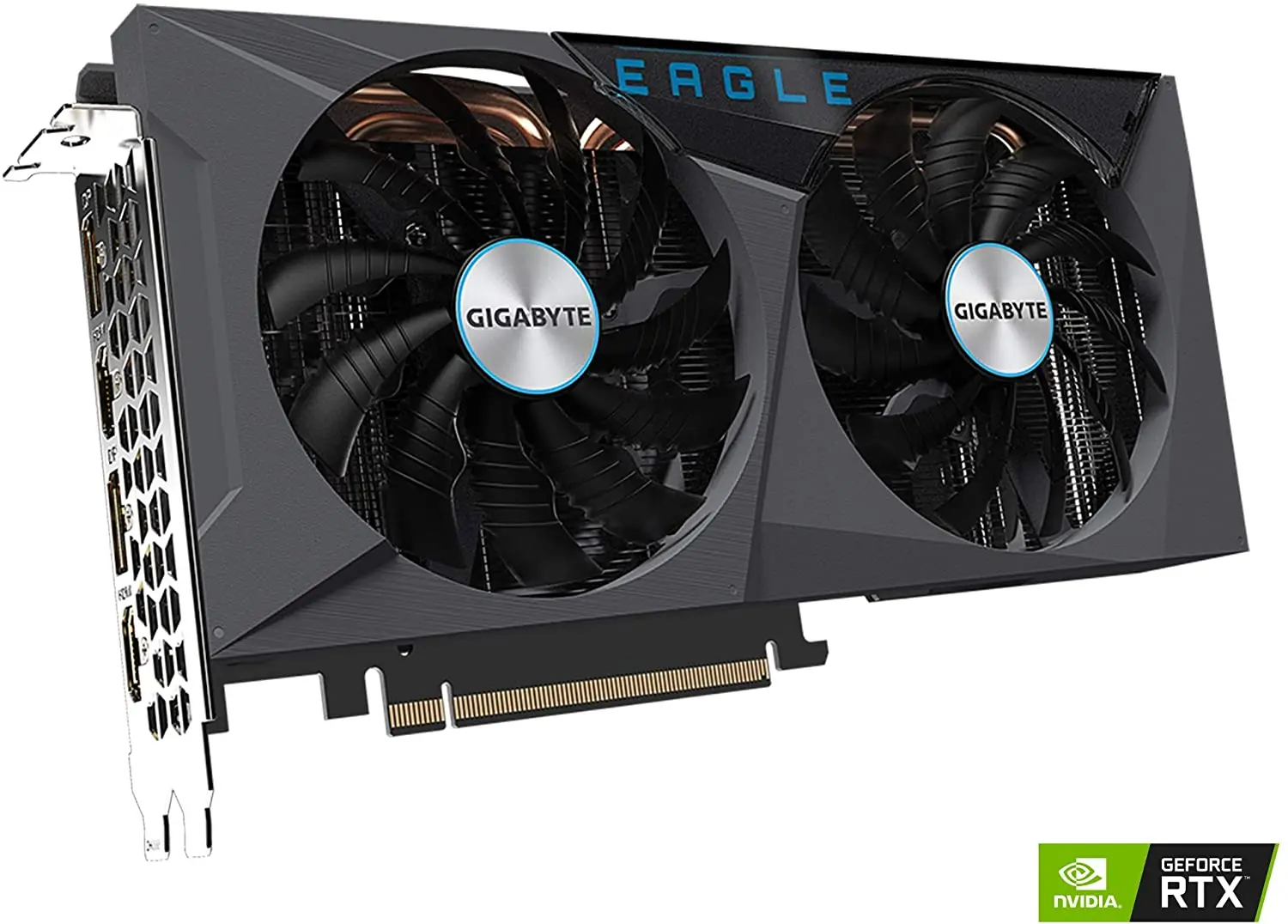 NVIDIA GeForce RTX 3060 Ti EAGLE OC 8G kartu grafis Gaming bekas dengan 8GB  GDDR6 memori 256-bit