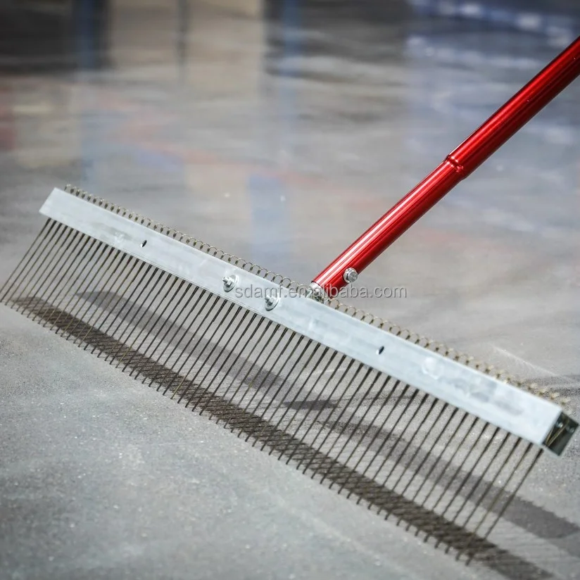 AMF Tools Concrete Finishing Tools Cement Beton Spring Steel Flat Wire Comb Texture Broom