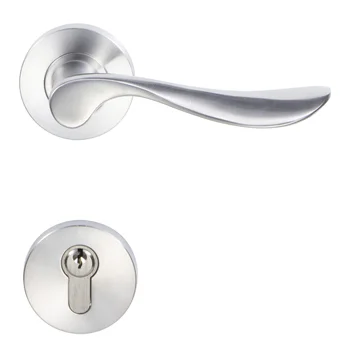 Modern Luxury Design Solid L Type Lever Interior Door Handle Door Indoor Door & Window Handles SUS 304 Stainless Steel for Wood