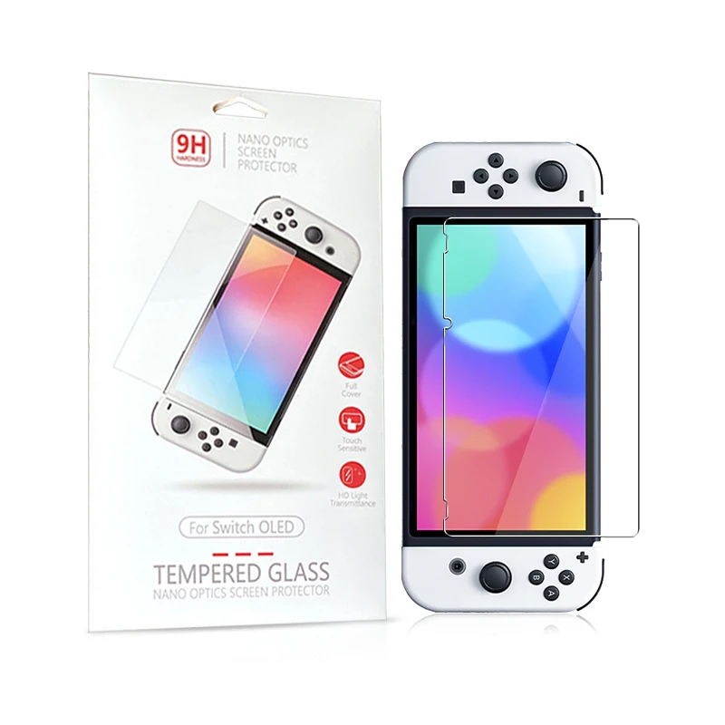 Защитная пленка для игрового 2.5D-экрана с защитой от отпечатков пальцев закаленное стекло экрана Nintendo Switch