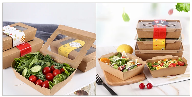 Contenitori Usa E Getta In Carta Kraft - 475 Ml, Con Coperchio, Per Gelati, Zuppe E Asporto