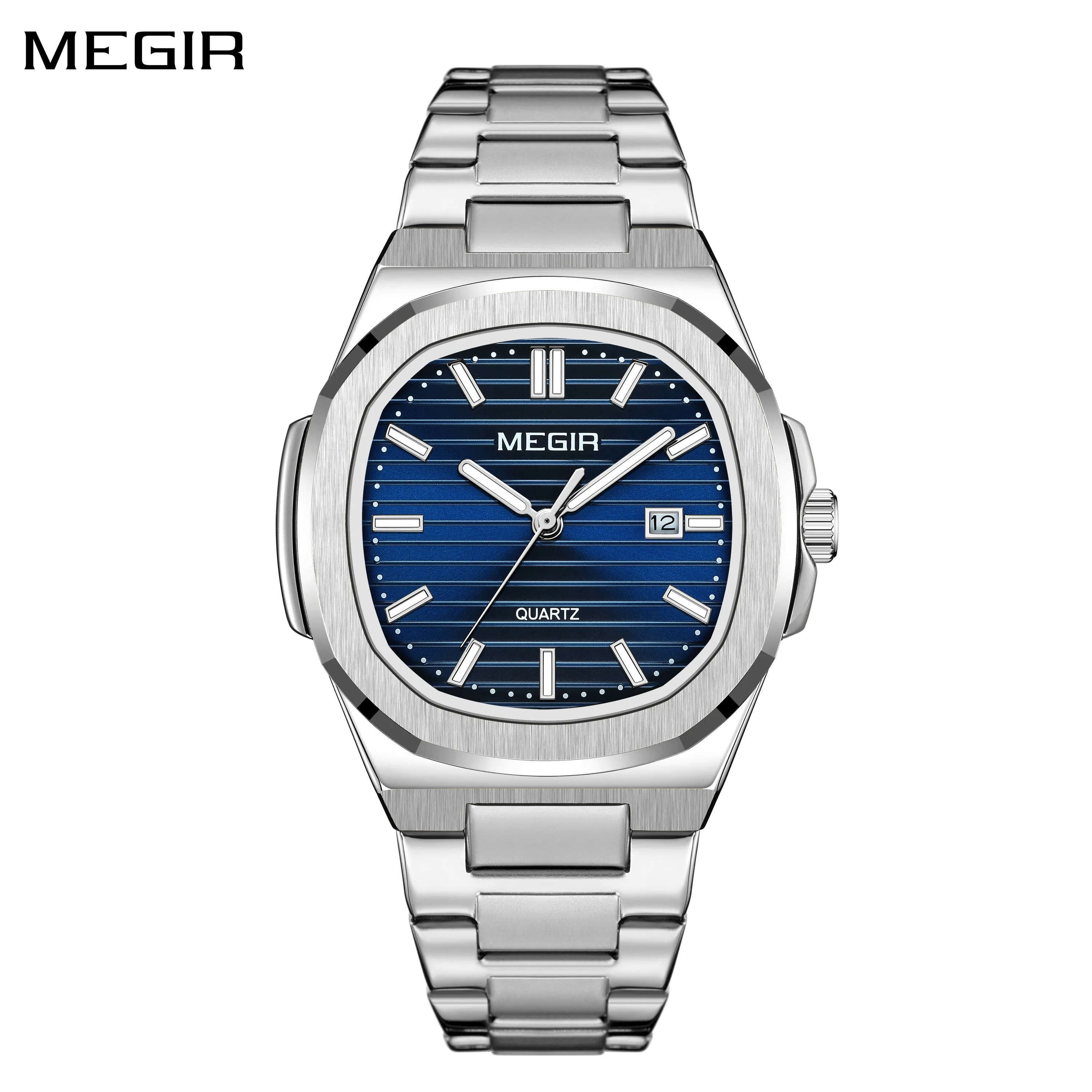 Stainless Steel Megir Orologi Su Amazon MEGIR Square Dial Quartz