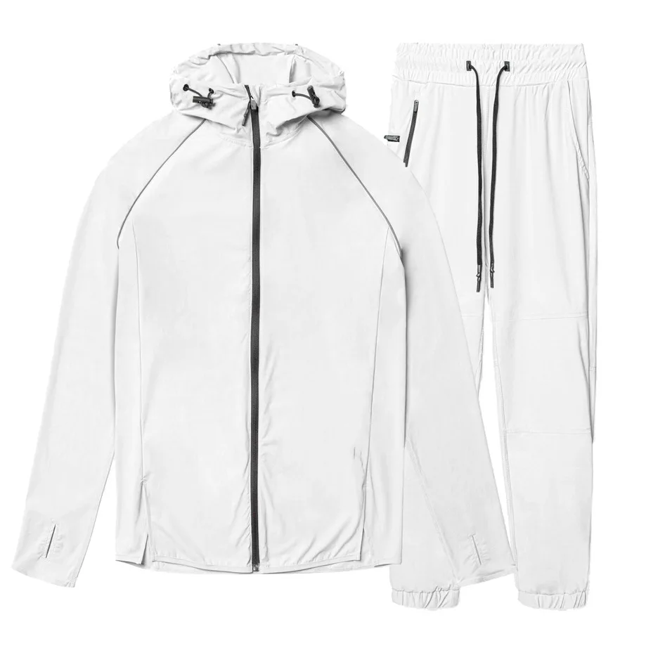 Spring Autumn Fashion Sweat Suits 2 Pieces Long Sleeve Fitness Jacket