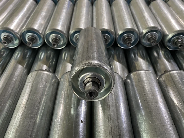 Industrial Transport Material Handling Equipment Parts Carbon Steel Or Stainless Steel Unpowered Roller Conveyors supplier