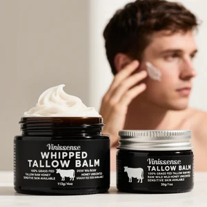 Whitening Anti-wrinkle Firming Creams for Men Antiwrinkle Antiaging Retinol Face Cream Vitamin E 100% Pure Grass Ped Tallow Balm