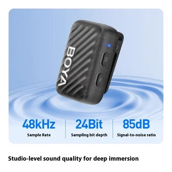 BOYA BOYAMIC2 Professional Wireless Microphone Omnidirectional Noise Reduction for Mobile Phone/Camera Recording detail image