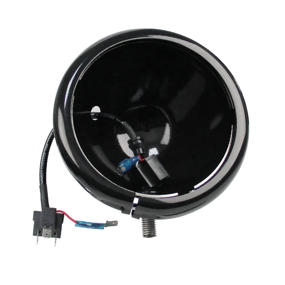 TIYPEOR 5.75 Inch Fog Light Housing Bucket Fog Light Holder Motorcycle Mount Bucket for Harley